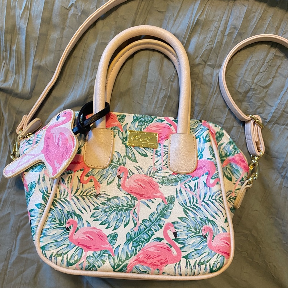 Betsey Johnson flamingo bag